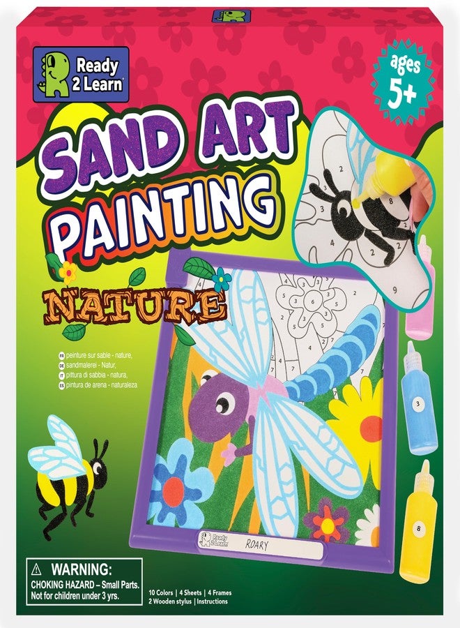 Ready 2 Learn Sand Art Painting - Nature - 4 Themed Sand Art Pictures - 10 Colors - Sand Art Kits for Kids Ages 4-8 - Image 1